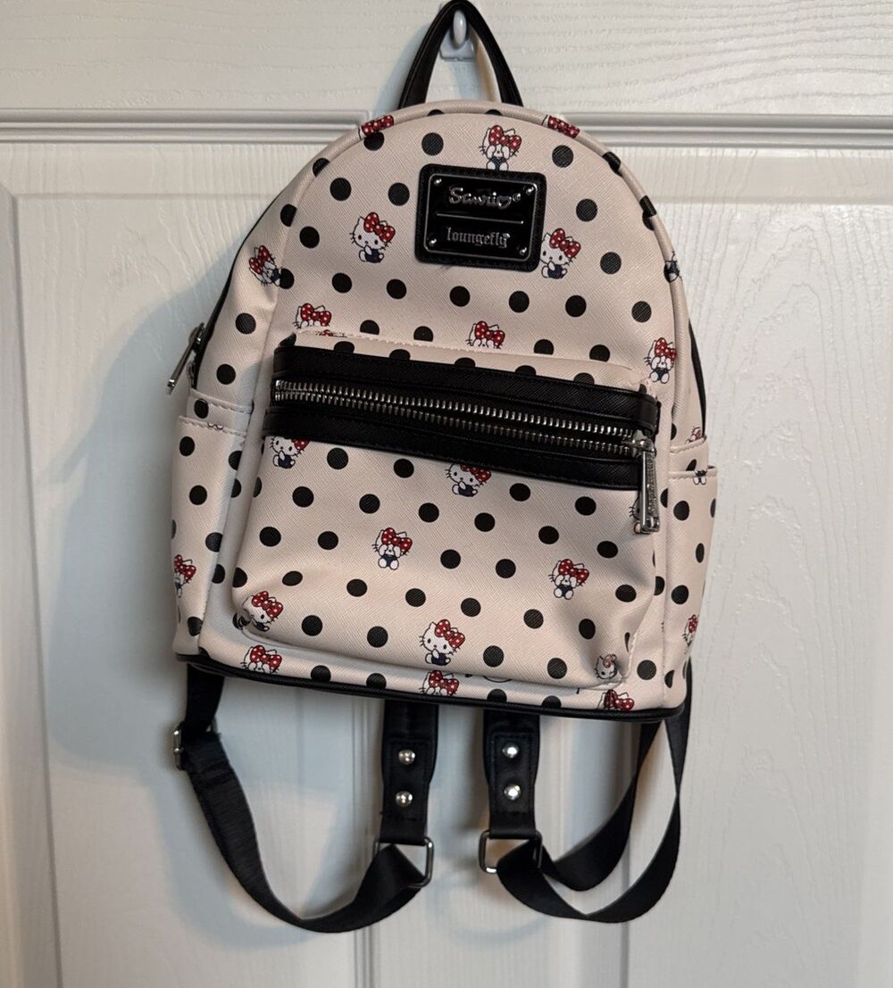 Loungefly Sanrio Hello Kitty Polka Dot Mini Backpack - Picture 11 of 13